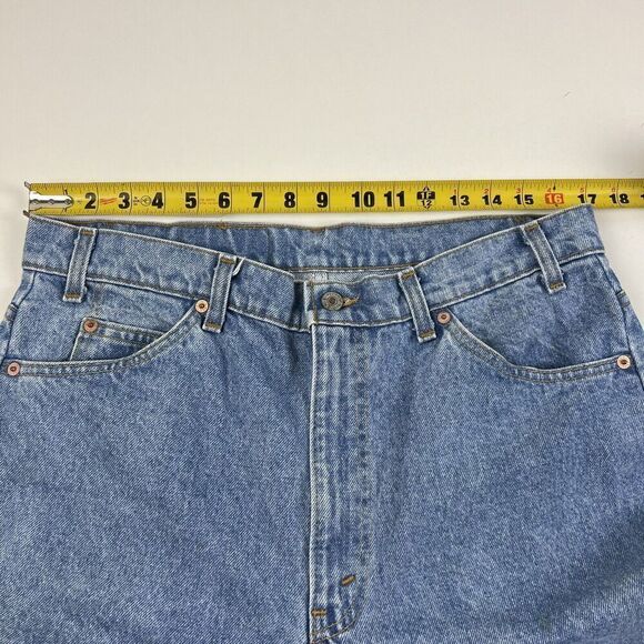 Vintage Levis 505 Orange Tab Distressed Jeans 36 X 30 Light Wash Denim - Picture 6 of 12